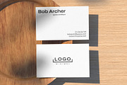 Minimalist Simple Business Card, a Business Card Template by Shahjhan (Thumbnail 2 of 3)