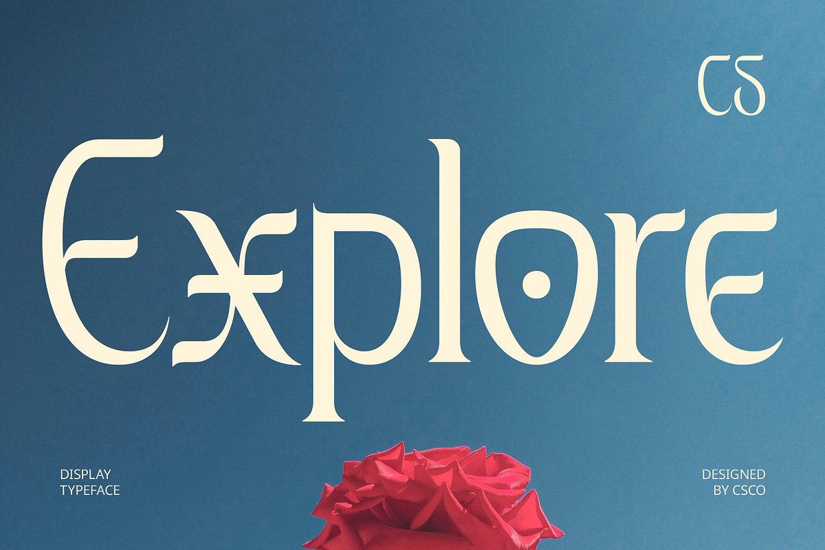 CS Explore – Decorative Font, a Serif Font by Craft Supply Co. (Photo 1 of 8)