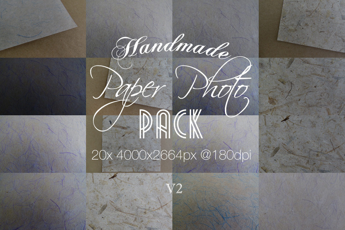 Handmade paper photo pack v2 containing photo texture, vintage design, and preview 8
