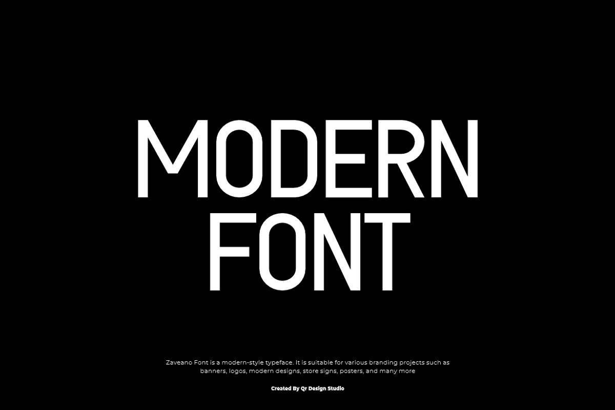 Zaveano - Ligatures Font, a Sans Serif Font by QR Design Studio (Photo 3 of 8)