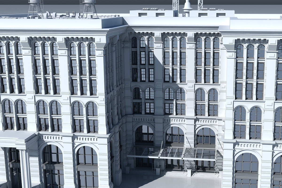 Commercial Building Facade 21, an Architecture 3D Model by Giimann (Photo 11 of 15)