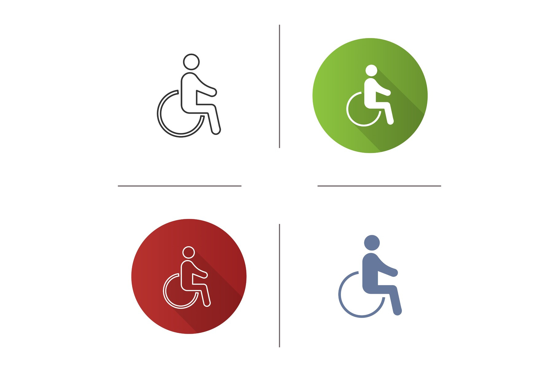 Accessible icon, an Outline Icon by IMG Visuals