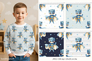 Superhero Boy Patterns & Clipart, a Person Illustration by GoldmoonUA (Thumbnail 2 of 5)