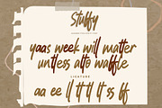 Stuffy - Handwritten Script Font, a Script Font by Gassstype (Thumbnail 7 of 8)