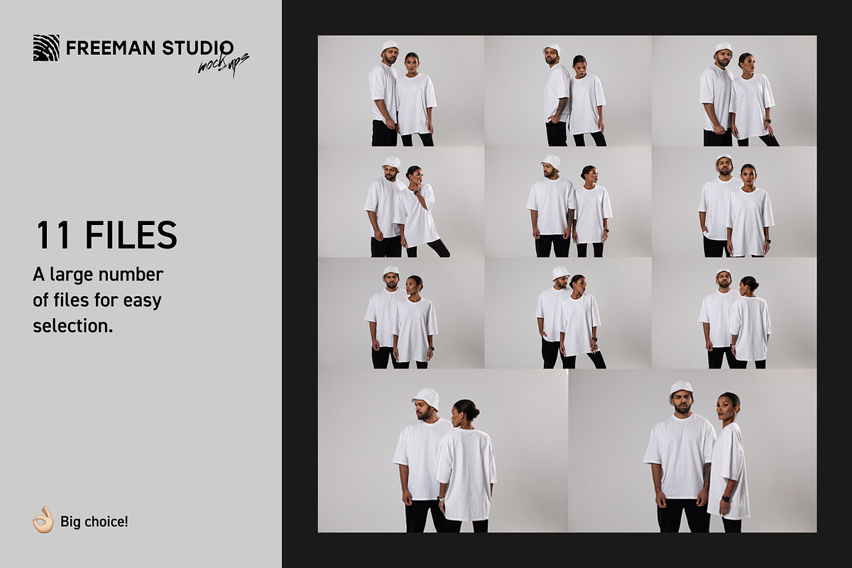 T-Shirt Mock-Up Set, a Shirt Mockup by Freeman Studio (Photo 2 of 14)