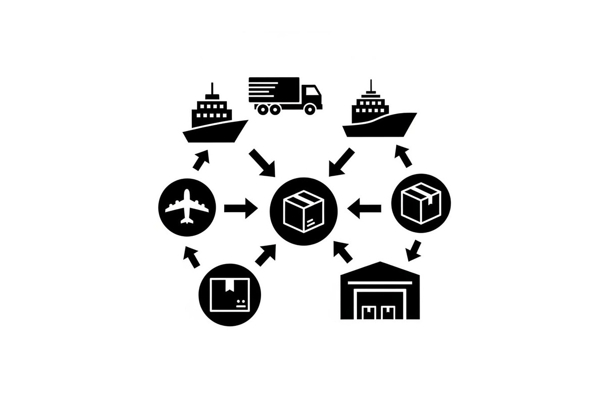 Logistics Hub Silhouette Set, a Graphic by hafijul (Photo 13 of 14)