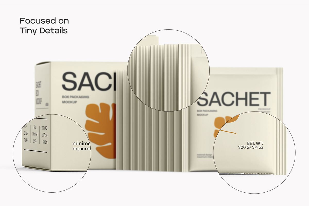Tea Packaging Box With Sachet Mockup, a Packaging Mockup by Ram Studio LLC (Photo 4 of 13)