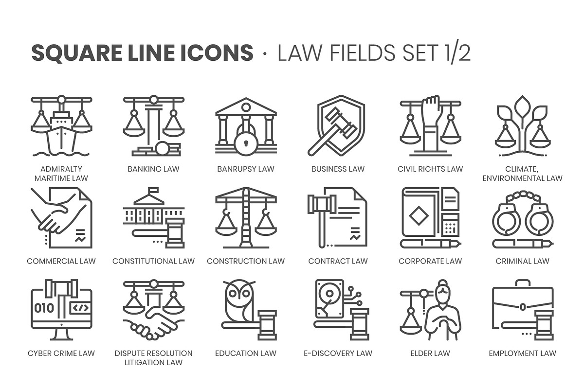Square line icons, an Outline Icon by Howcolour (Photo 35 of 85)