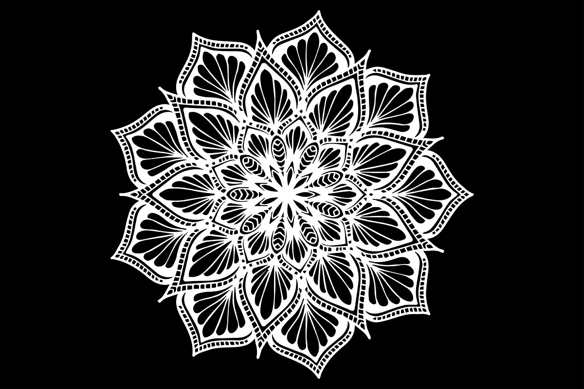 100 Mandalas Vector Set, an Outline Icon by Noree (Photo 3 of 3)
