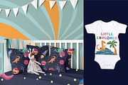 Dino in cosmos patterns, a Pattern Graphic by Michiru13 (Thumbnail 12 of 23)