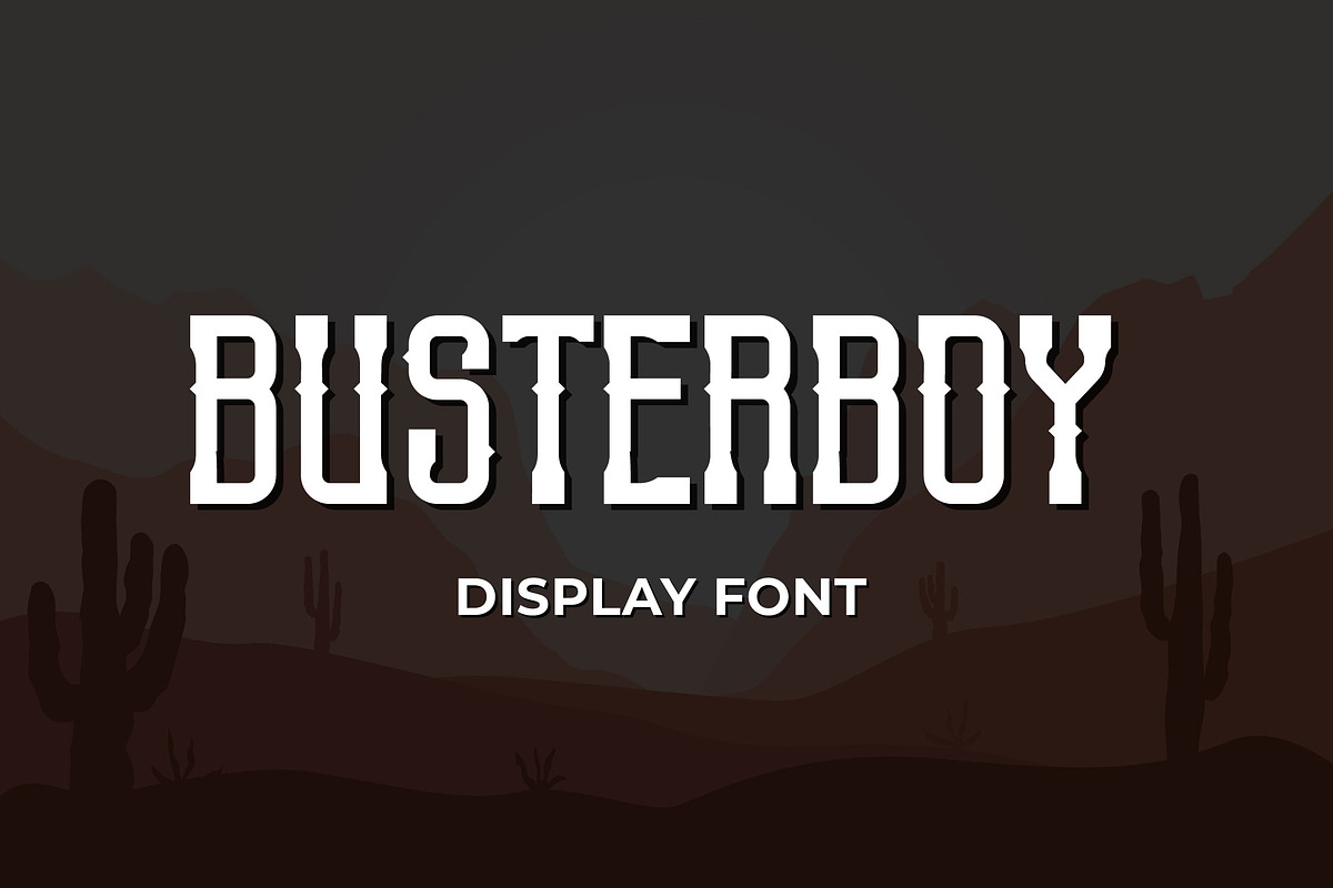 Busterboy - Display Font, a Slab Serif Font by Mightyfire (Photo 1 of 3)