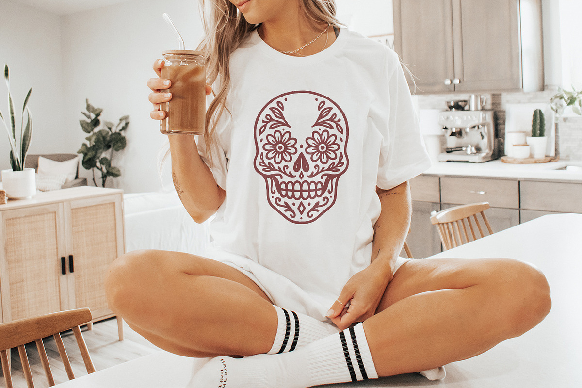 Day Of The Dead Skull PNG, Sugar, an Illustration by SharpMarketplace (Photo 9 of 9)