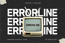 Errorline – Modern Display Font
