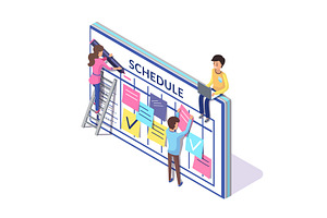 Schedule Planning, People Creating