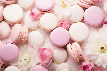 Gourmet Floral Macaroon, a Food & Drink Photo by Iconogenic