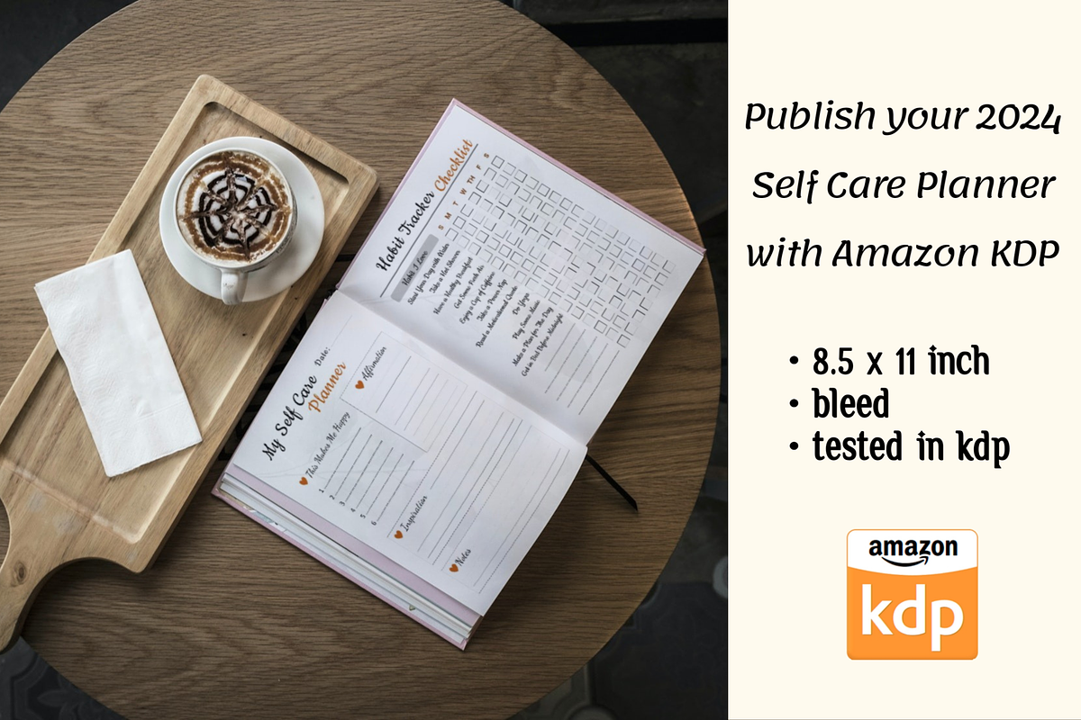 Self Care Planner Template Printable, a Print Template by POC Digital (Photo 5 of 7)