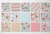 Retro Bookish Christmas pattern set, a Pattern Graphic by @olga.angelloz (Thumbnail 2 of 2)