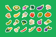 Fruits & vegetables icons set, a Food Illustration by PaperTrident (Thumbnail 7 of 14)
