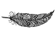Ornamental Feather SVG Bundle, an Illustration by yasushie (Thumbnail 17 of 31)