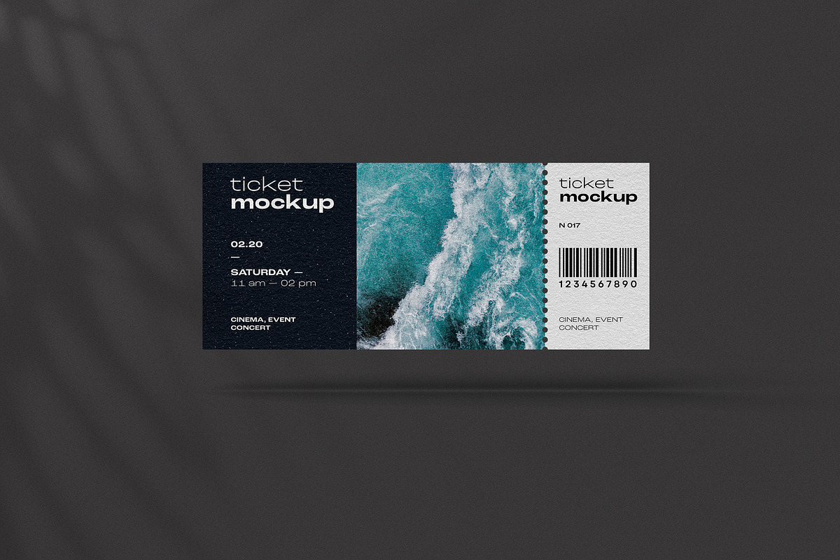 Ticket Mockup, a Product Mockup by dpi (Photo 3 of 10)