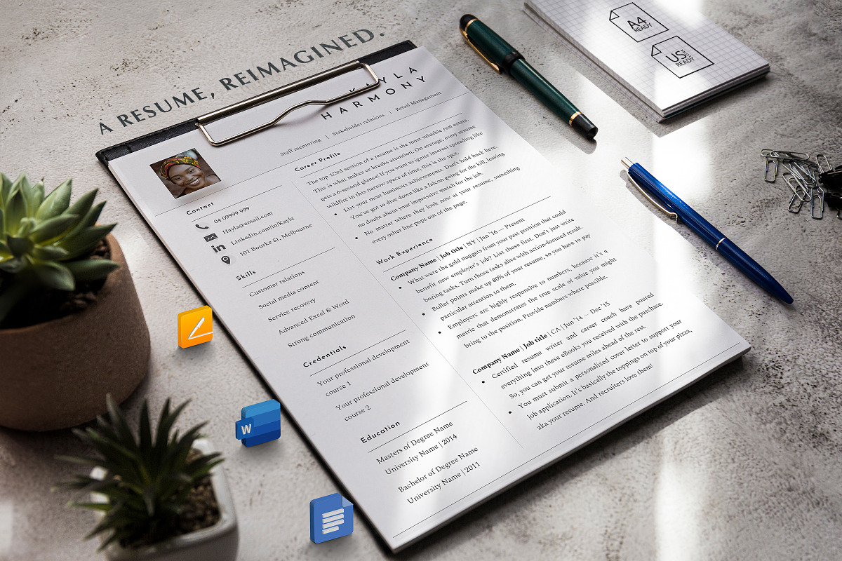 ATS Friendly CV Template Word, Pages, a Resume Template by Career Canvas (Photo 7 of 11)