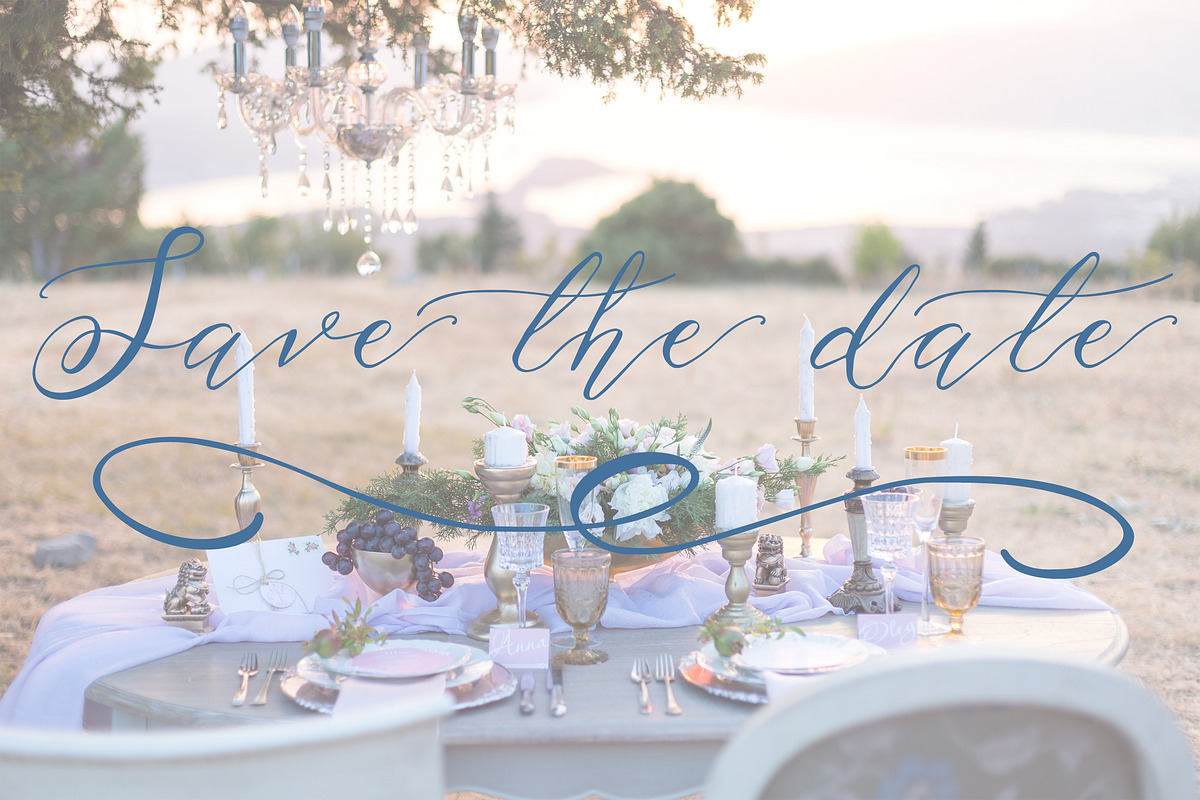 Serenity & Olivia Calligraphy Font, a Script Font by Fine Art Design Studio (Photo 16 of 19)