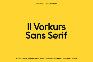 II Vorkurs: Sans Serif Font Family