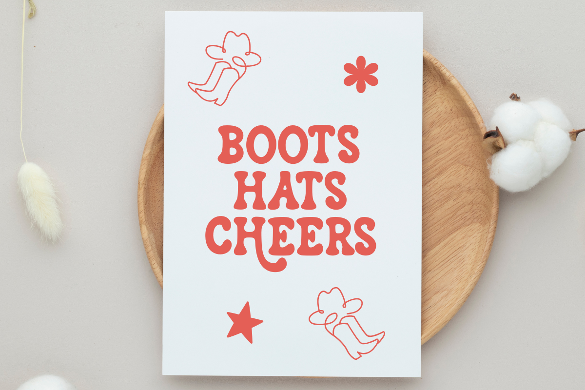 Cowboy Howdy - Retro Display Font, a Handwritten Font by SaktiAvellin (Photo 5 of 8)