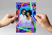 Neon Glow Stick Party Flyer Template, a Flyer Template by BrandPacks (Thumbnail 2 of 3)
