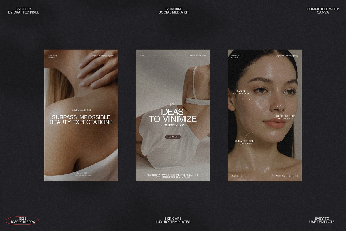 Skincare Story Kit for Canva preview 5