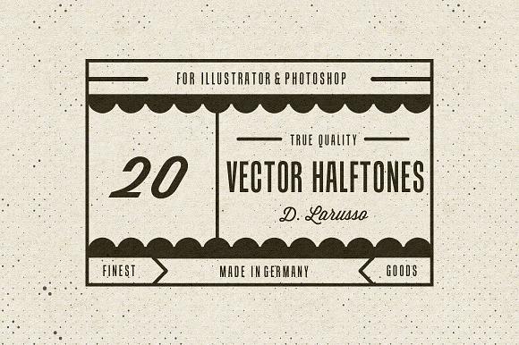 20 Vintage Vector Halftones preview 7