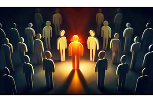 Crowd of figures with one, an Abstract Photo by Igor Tichonow