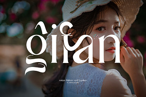 Gifan Unique Serif Typeace