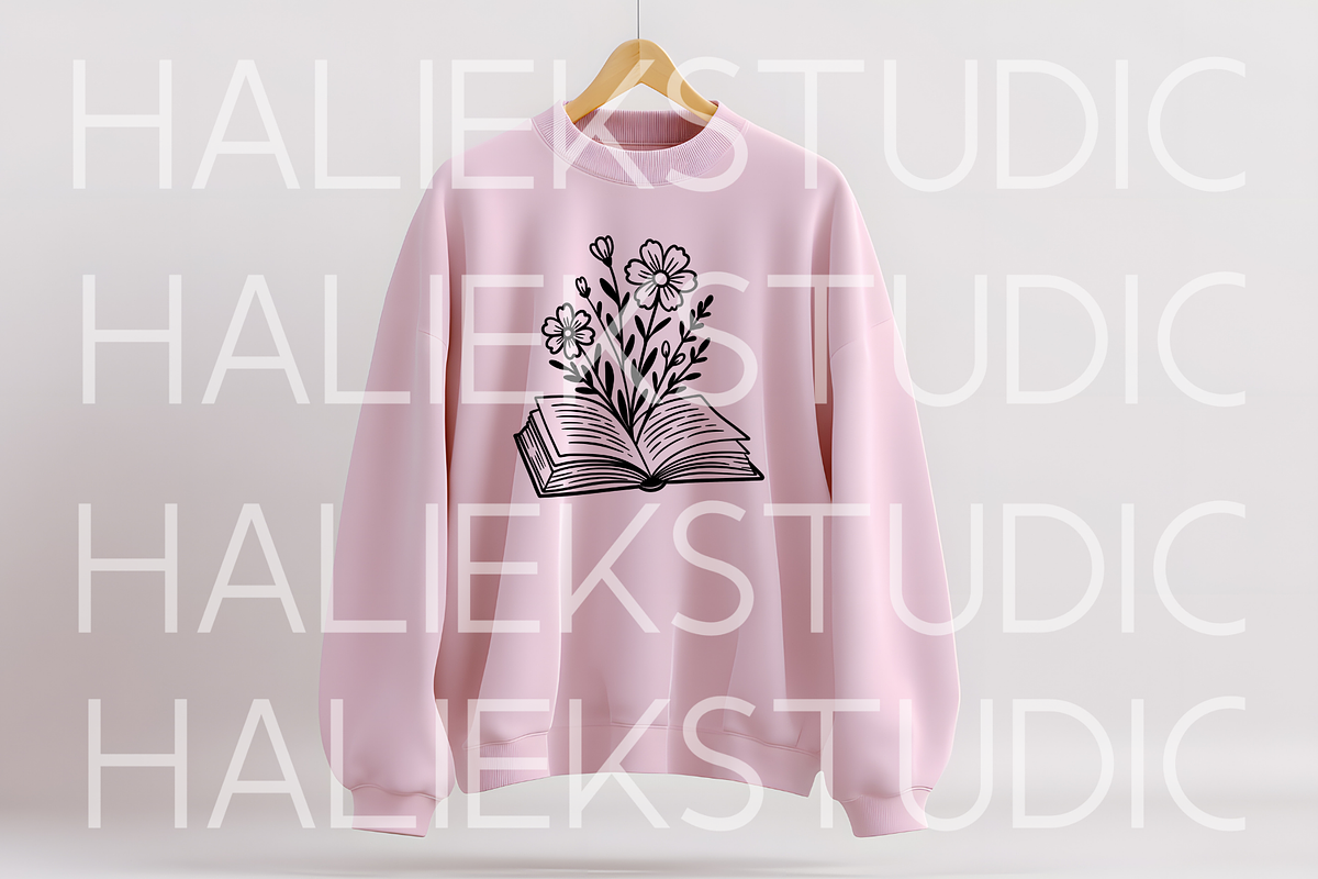 Bookish Girly Procreate Stamps Brush, a Brush Add-On by HalieKStudio (Photo 4 of 9)