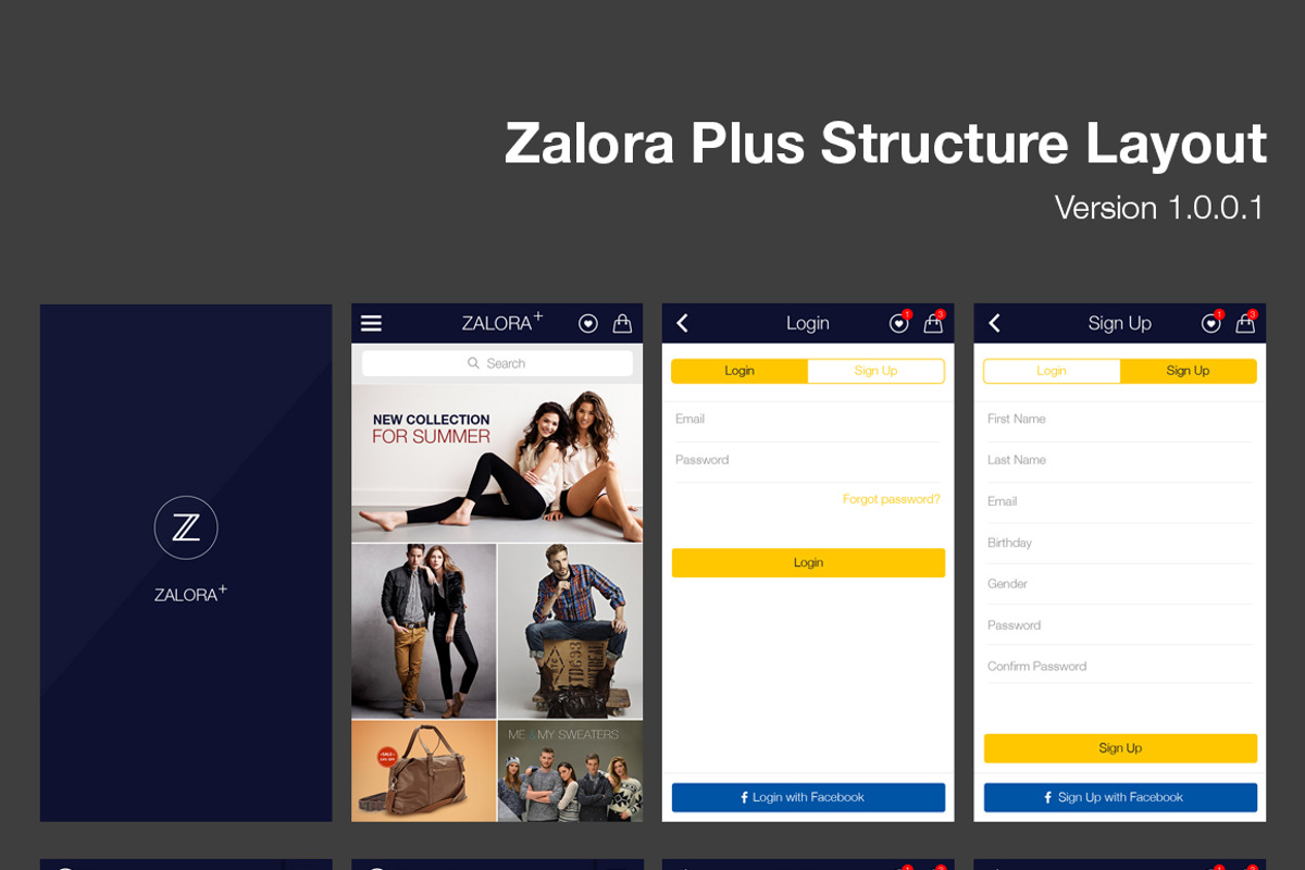 Zalora Shopping UI for e-commerce, an iPhone Mockup by hoangpts (Photo 2 of 3)
