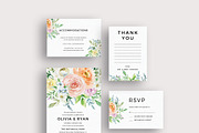 Pastel watercolor floral invitation, an Invitation Template by Inkpower (Thumbnail 2 of 7)