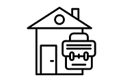 Work From Home Line Icon, an Icon by Pexelpy (Thumbnail 2 of 2)