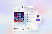 Social Media UI Kit (for Figma), an UI Kit Template by Julia Shagofferova (Thumbnail 5 of 13)