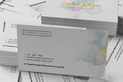 watercolor Business Card, a Business Card Template by Graphic Origin (Thumbnail 3 of 5)