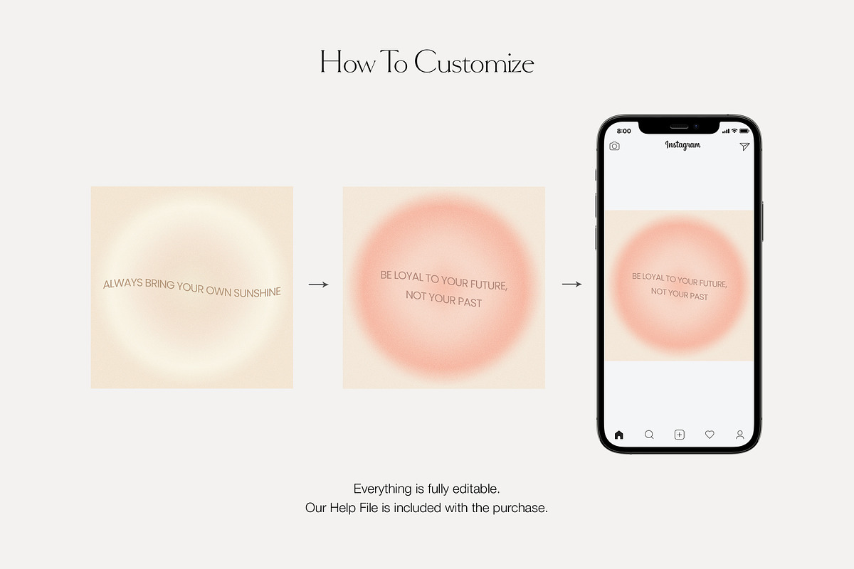 Instagram Quotes Posts Stories PS, a Social Media Template by Love Radiation Studio (Photo 13 of 22)