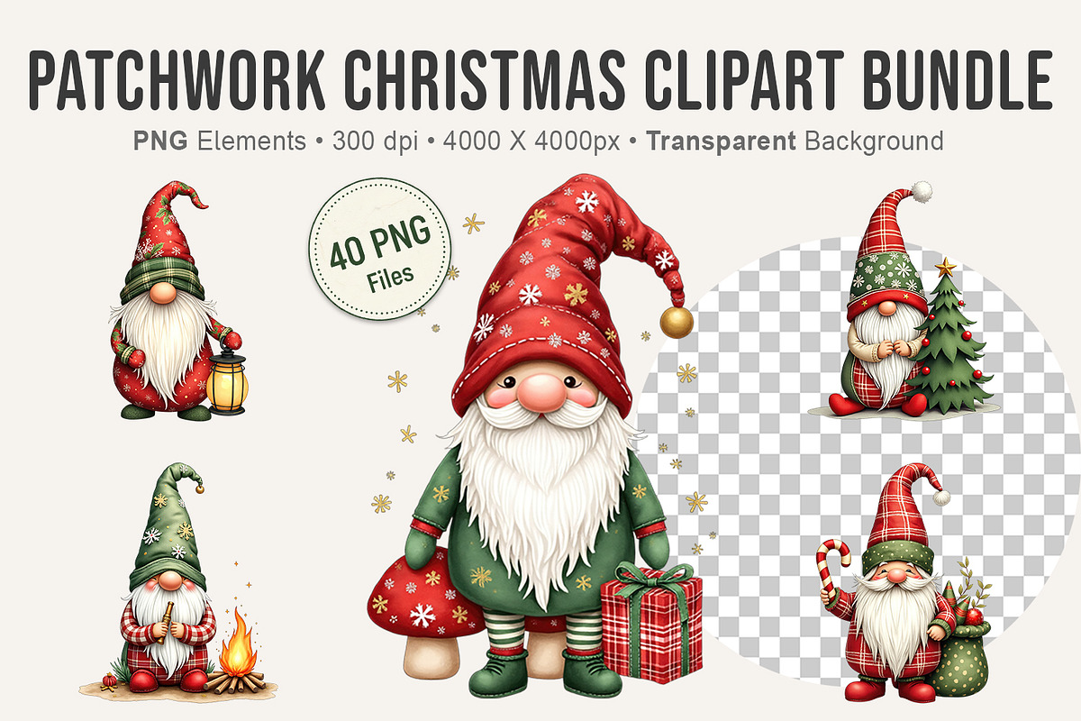 Watercolor Christmas Clipart Bundle, an Illustration by Artnoy (Photo 1 of 8)