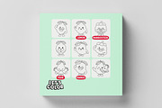 Kawaii Fruits Coloring Book vol 02, an Education Illustration by MEDZ (Thumbnail 2 of 3)