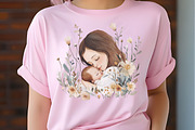 caring mom Watercolor clipart, a Seasonal Illustration by RobertsArt (Thumbnail 3 of 7)