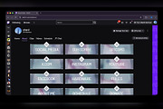 Glacial Meta Twitch & Kick Panels, an Object Graphic by Gear Store (Thumbnail 2 of 3)
