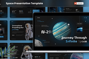 Space PowerPoint Template, a Presentation Template by MtvtdArt