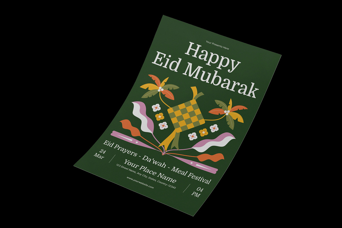Eid Mubarak Flyer, a Flyer Template by Neermana (Photo 2 of 4)