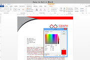 Letterhead, a Stationery Template by asimalikhan555 (Thumbnail 2 of 4)