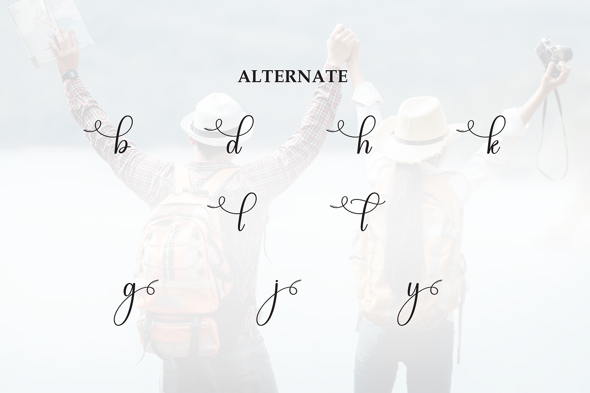 Traveling | Script Font, a Handwritten Font by Scratchones (Photo 8 of 9)