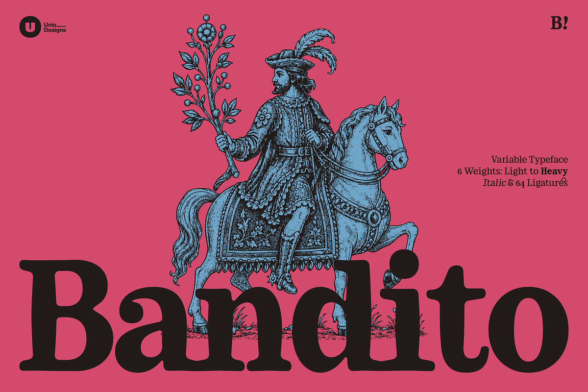 Bandito - Rounded Variable Serif, a Serif Font by Unio Designs (Photo 1 of 15)