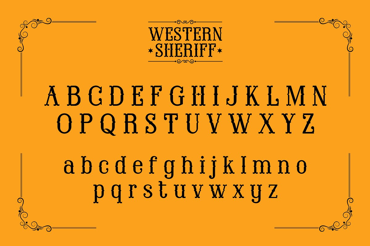Western Sheriff - Cowboy Font, a Serif Font by Sronstudio (Photo 11 of 12)